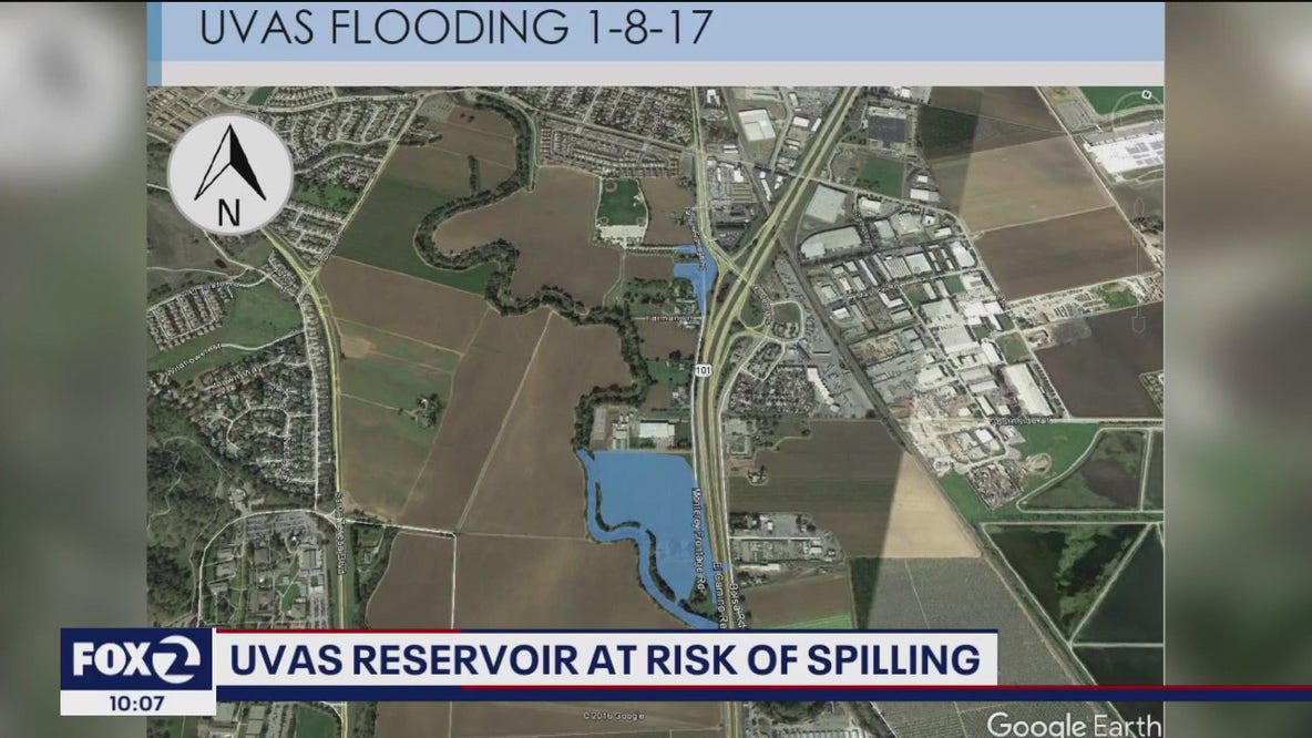 Uvas Reservoir at risk of overflowing