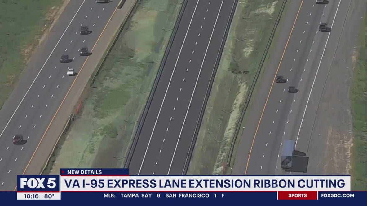 Virginia I-95 express lane extension ribbon cutting
