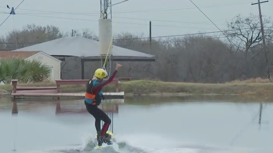 Cable wakeboarding at Texas Ski Ranch