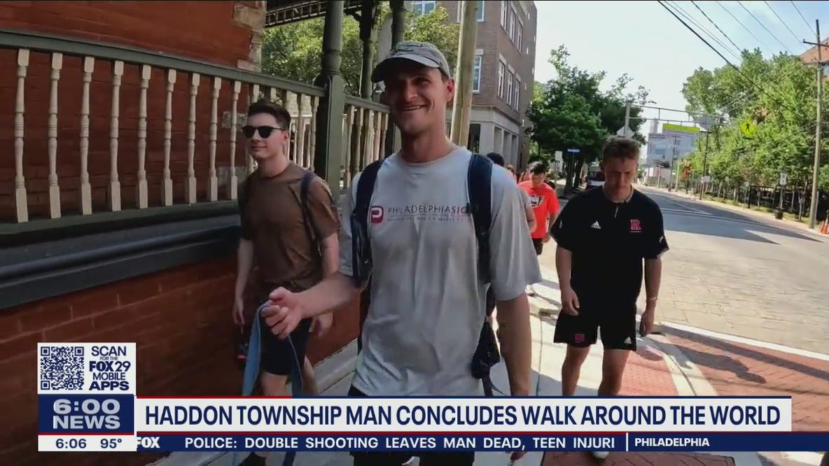 New Jersey man returns home after walking across the globe since 2015