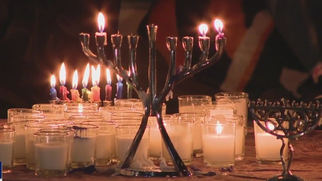 8th night of Hanukkah celebrated despite menorah vandalism in Oakland