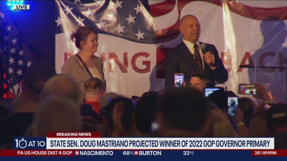 Doug Mastriano wins GOP nomination for 2022 Pennsylvania governor’s race