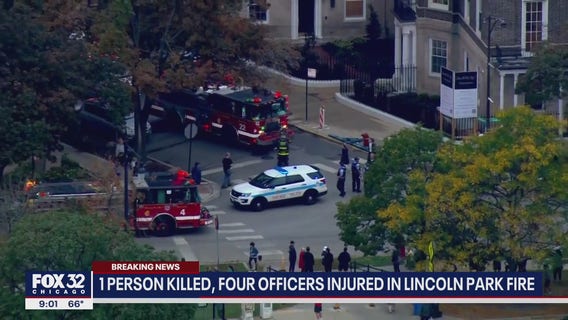 Man killed, 4 Chicago officers hurt in Lincoln Park kitchen fire