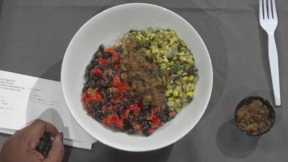 Black bean and corn bulgar salad recipe