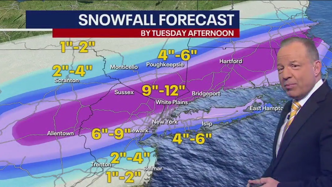 Winter storm could drop 10 inches of snow on NYC