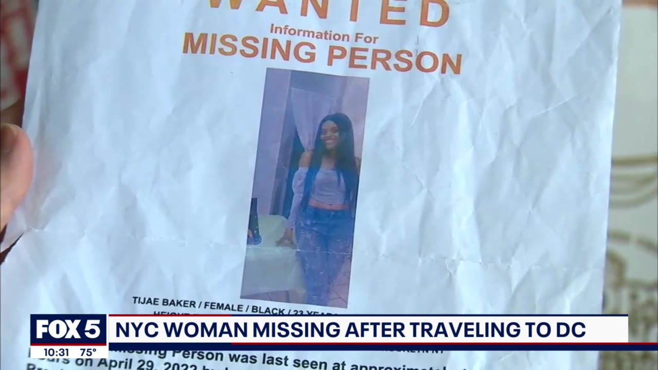 Search for New York college student who is believed to have gone missing in DC