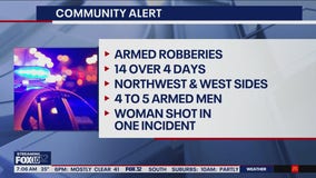 Chicago police warn West and Northwest Side residents after string of armed robberies