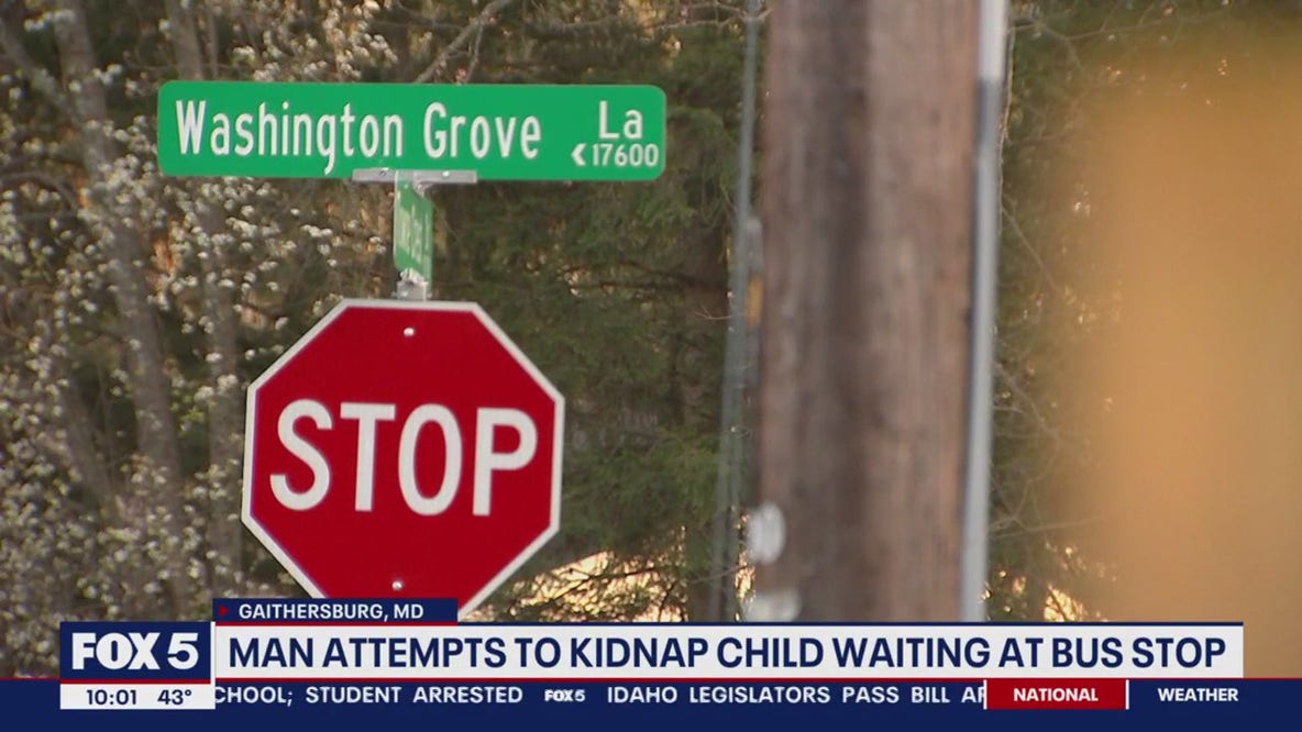 Gaithersburg man attempts to kidnap child waiting at bus stop