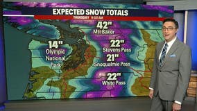 Seattle weather: Heavy mountain snow in the Cascades
