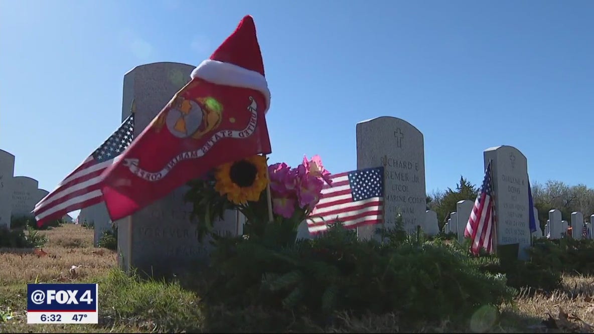 Those buried at Dallas-Fort Worth National Cemetery remembered on Wreaths Across America Day