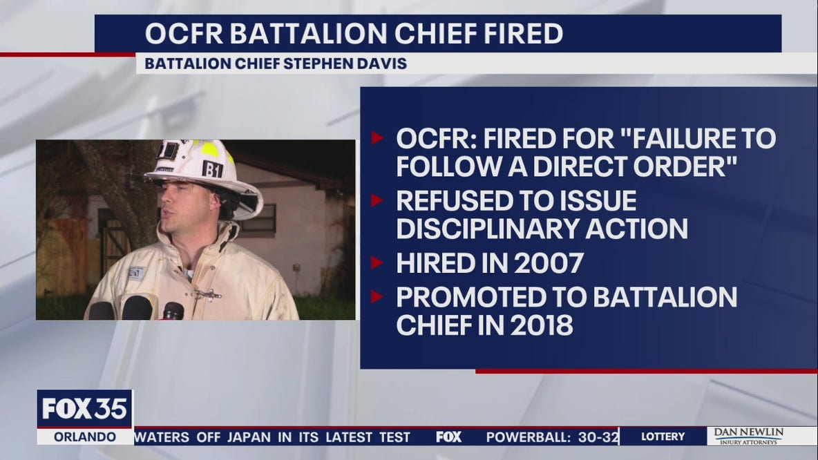 Orange County Fire Rescue battalion chief fired