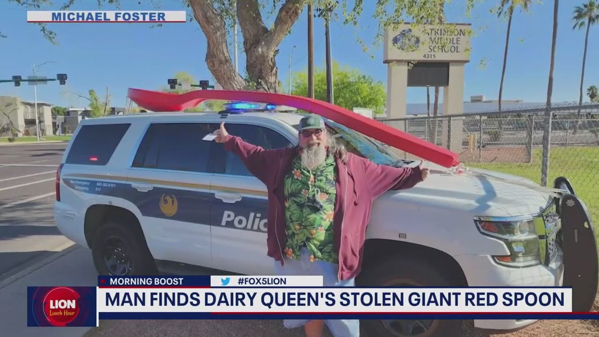Man finds Dairy Queen's stolen giant red spoon
