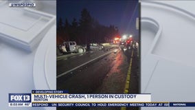 Wrong way driver causes multi-vehicle crash on I-405