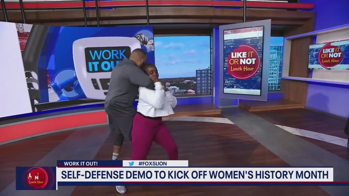 Self-defense demo with Hard Training Club
