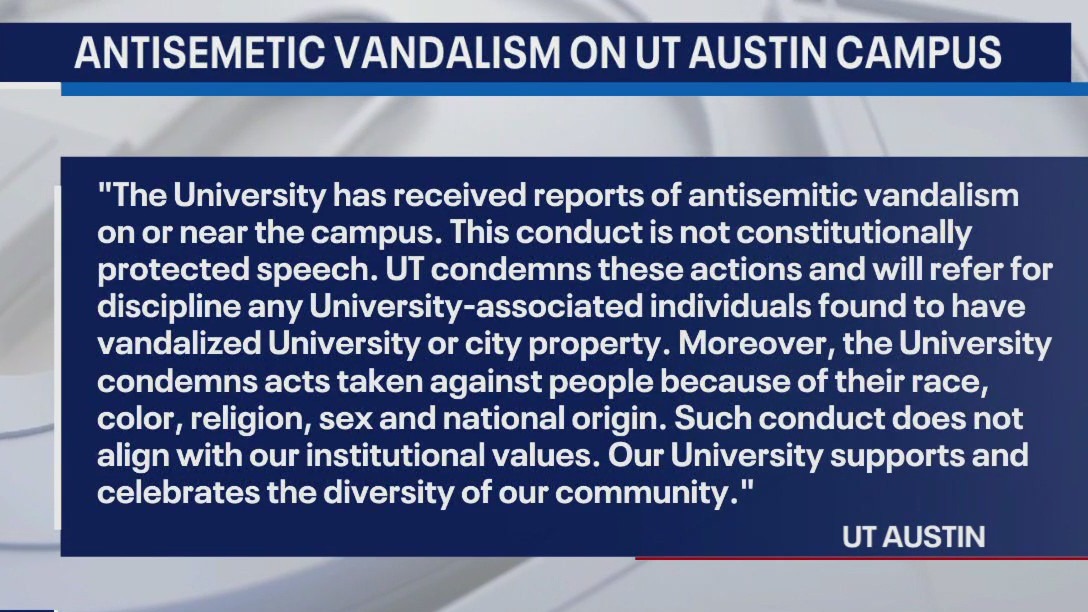 UT responds to campus antisemitic vandalism