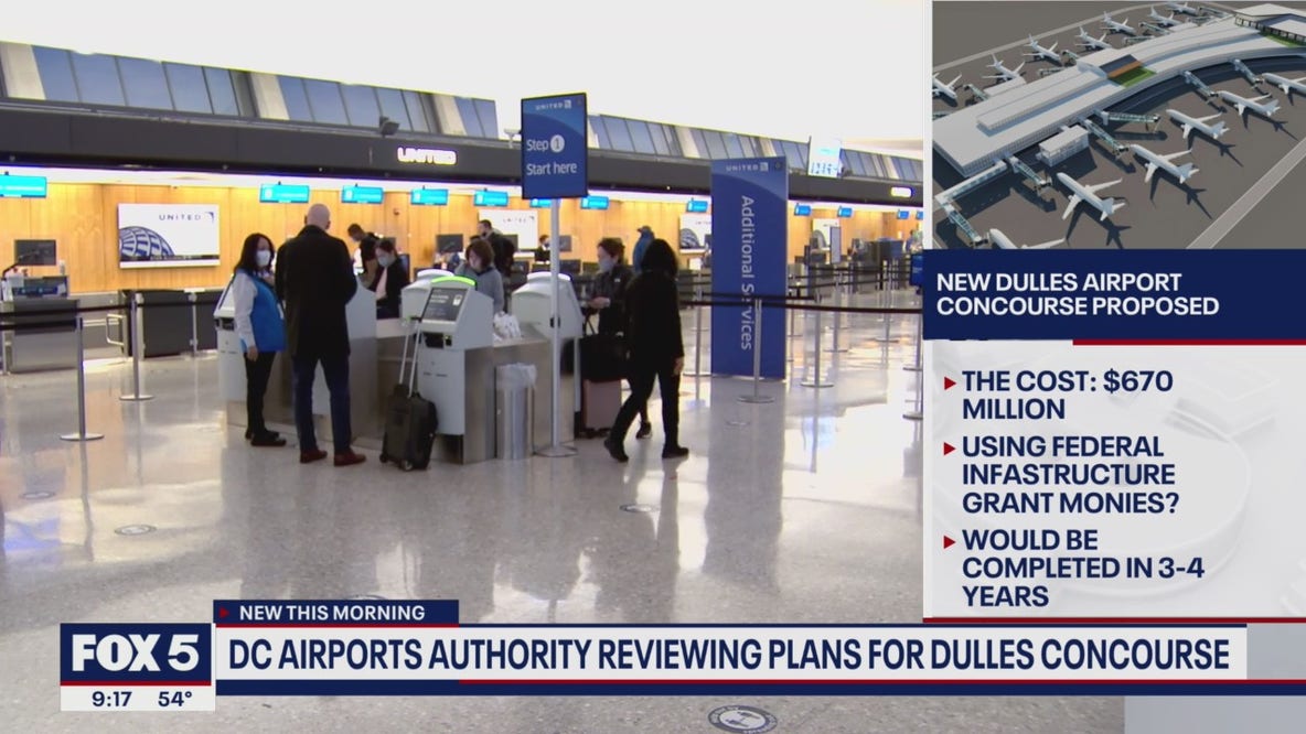 Plans for new 14-gate concourse at Dulles International Airport move forward