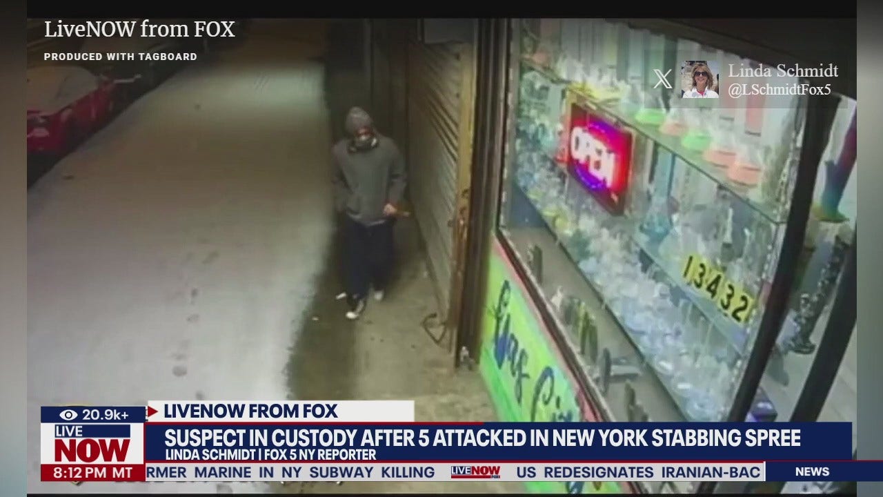 New York stabbing spree suspect in custody LiveNOW from FOX