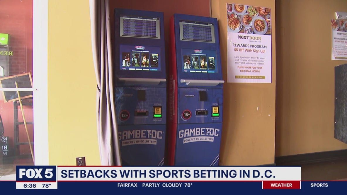 Sports betting setbacks continue in DC