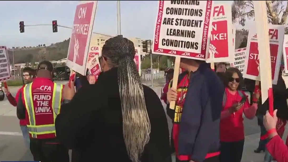 CSU faculty strike for better pay KTVU FOX 2