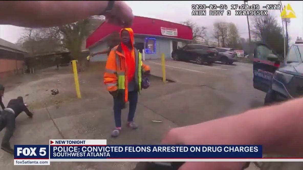 Convicted felons arrested on drug charges, police say