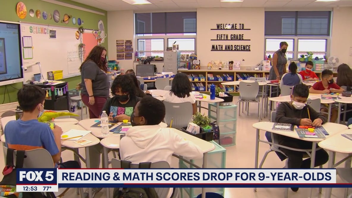 Reading and math scores drop for 9-year-olds