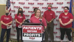 Minnesota Nurses Association news conference on strike vote: RAW