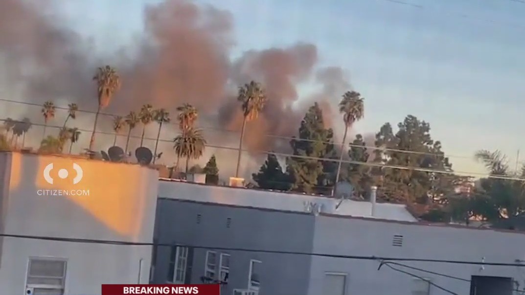 Koreatown apartment catches fire
