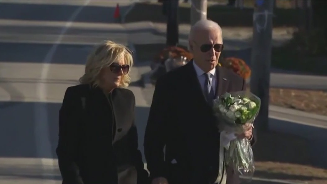 President Biden visits Maine as they mourn