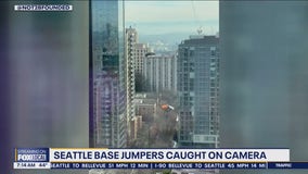 Seattle base jumpers: Video shows 2 leap from skyscraper near I-5