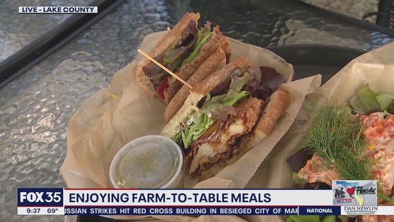 Enjoying farm-to-table meals