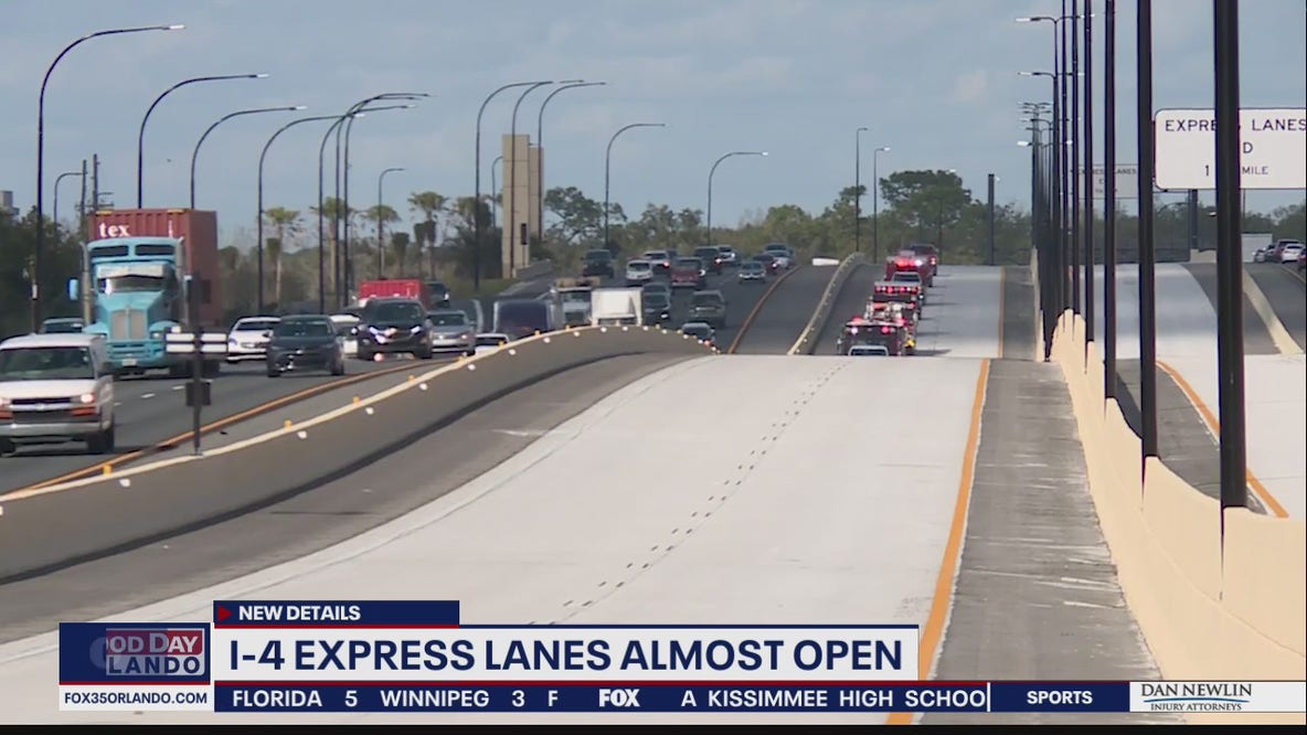 I-4 express lanes almost ready to open