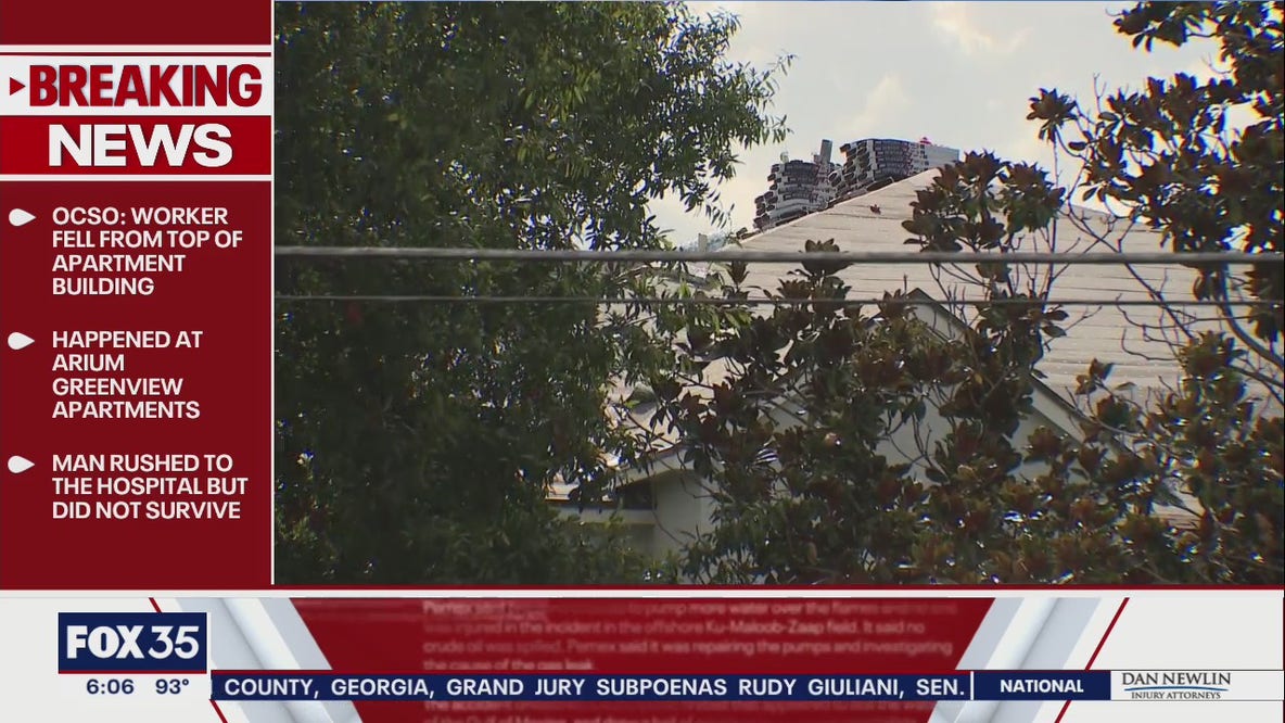 Worker dies after fall from roof of Orlando apartment complex, deputies say