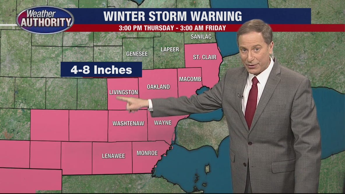 Heaviest snow expected Thursday night amid Winter Storm Warning