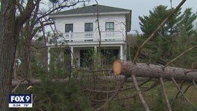 Storm damages historic home