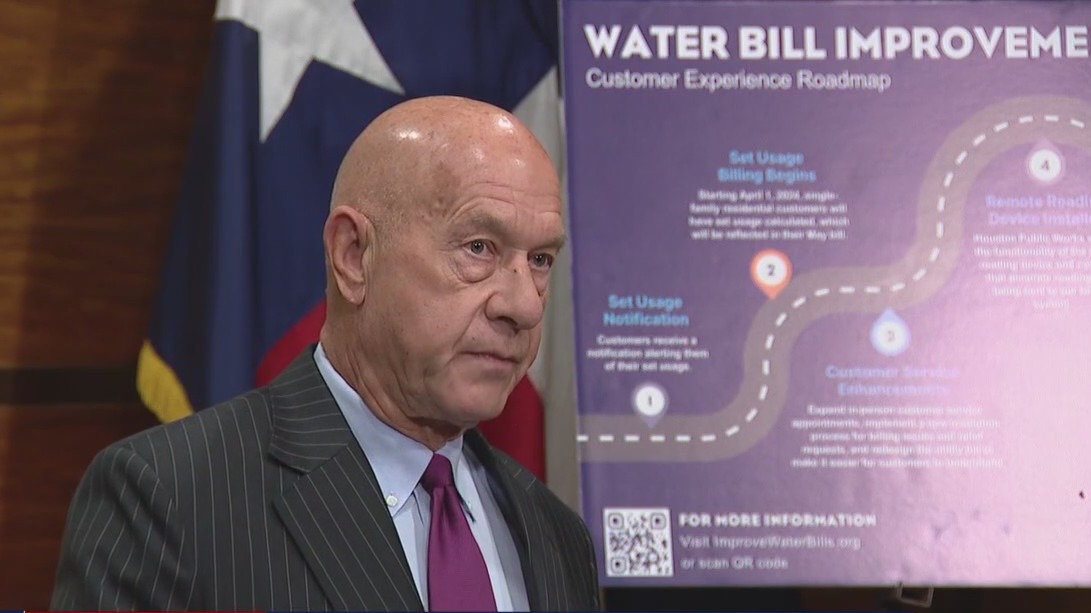 Houston Mayor unveils comprehensive fix for 'broken' water billing system