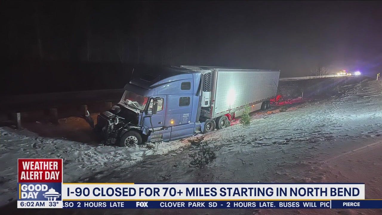 I 90 Closed In Both Directions FOX 13 Seattle i-90-closed-in-both-directions-fox-13-seattle