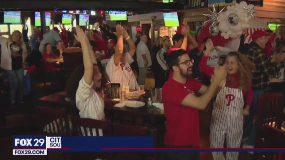 Phillies fans excited as Phils take game 1 of NLDS