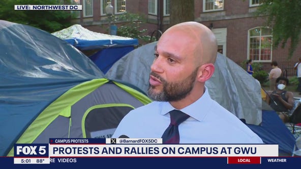 DC council member on GWU encampment: 'Why would we shut down a peaceful protest?'