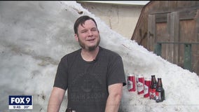 St. Paul man turns pile of snow into backyard bar
