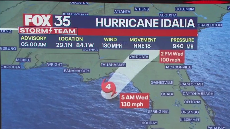 Idalia strengthens, becomes Cat. 4 hurricane