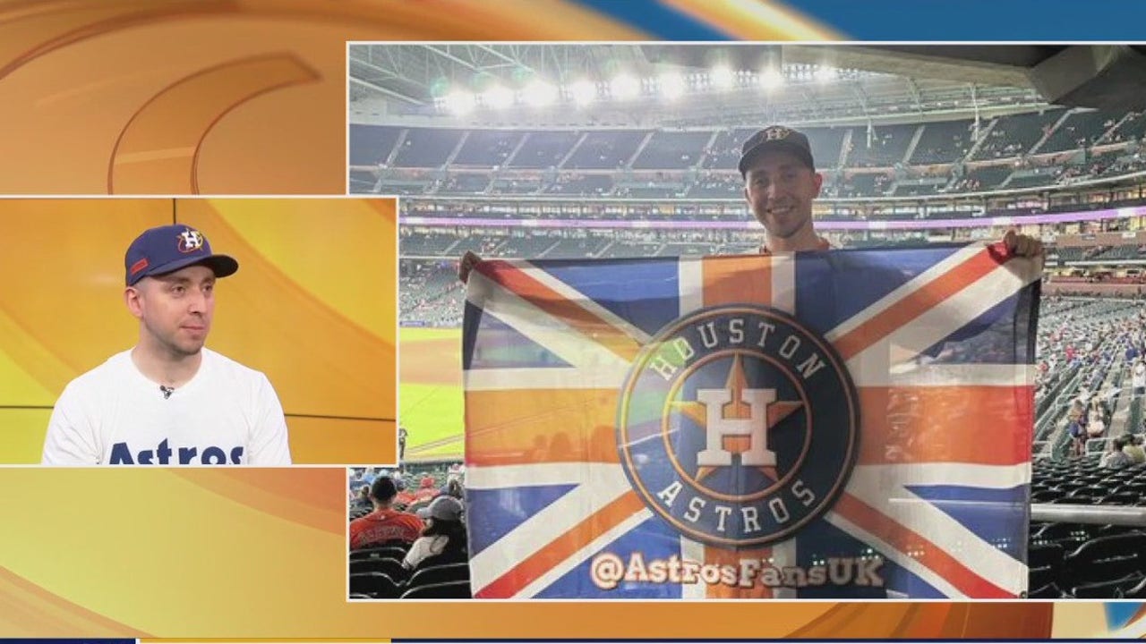 Astros super fan from the UK visits Houston, attends game