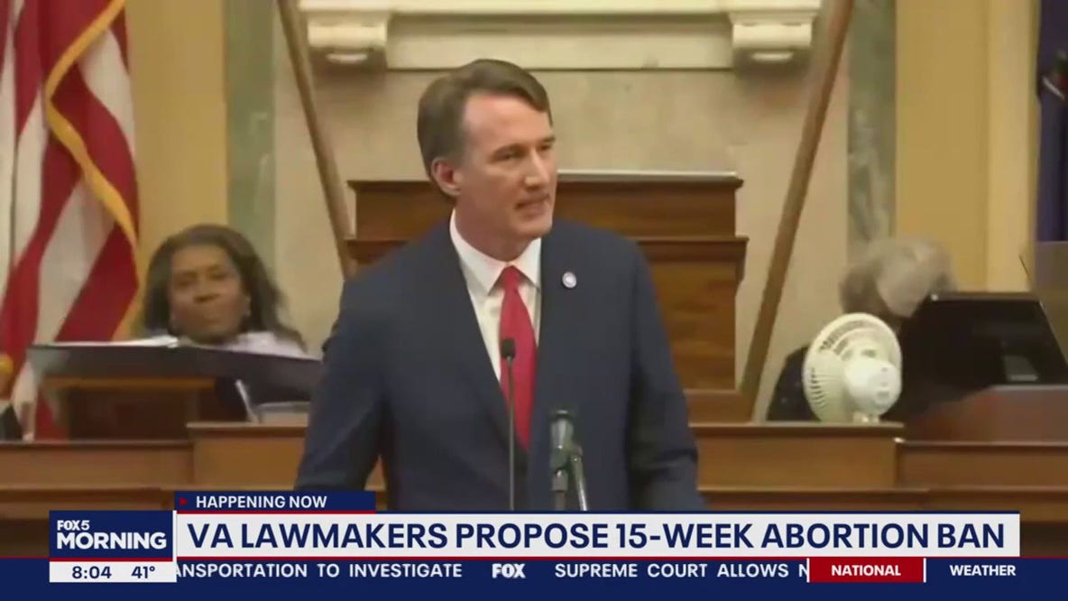 Virginia lawmakers propose 15-weekabortion ban