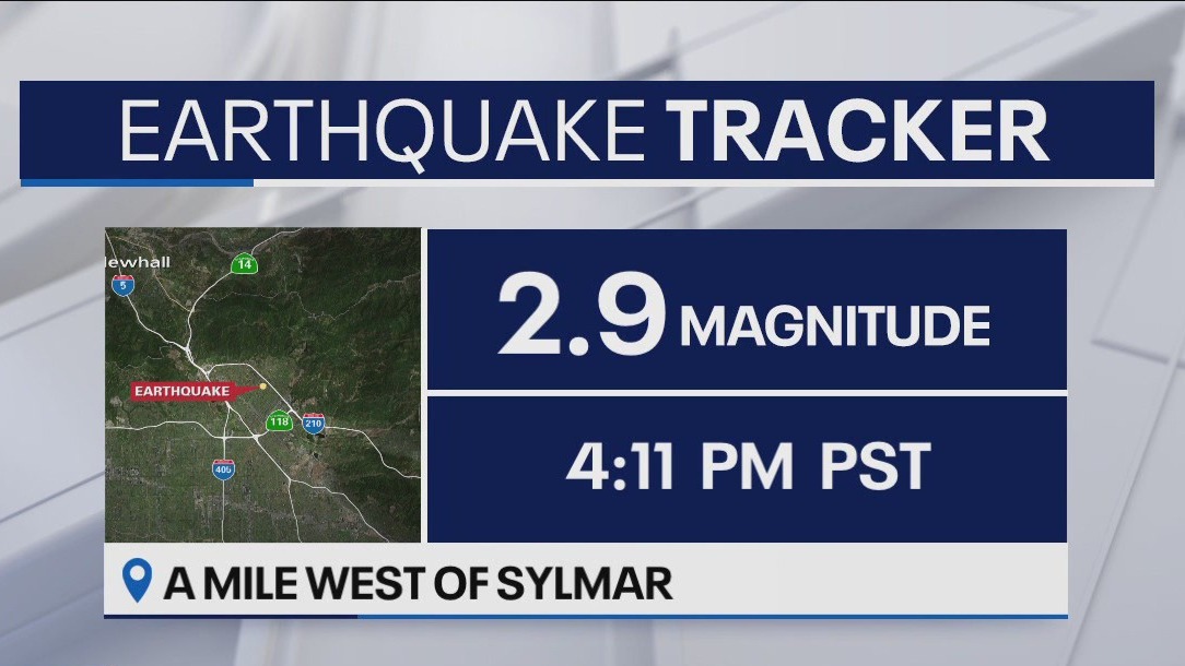 2.9 magnitude earthquake reported near Sylmar
