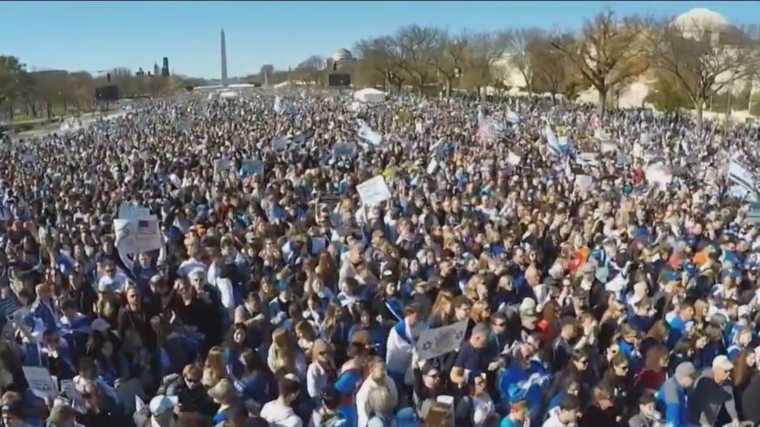 Thousands attend pro-Israel rally in D.C.