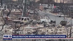Hawaiians express frustration with Maui wildfires response as Biden visits