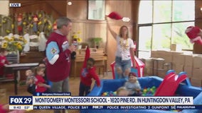 Phillies pep rally at Montgomery Montessori School