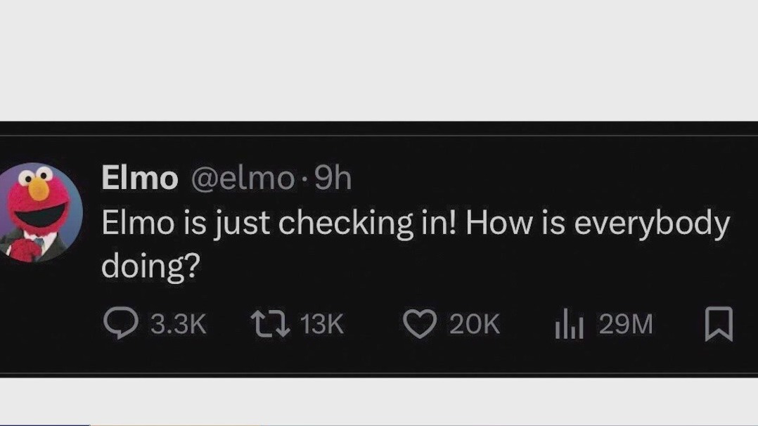 Elmo tweet awareness of Mental Health