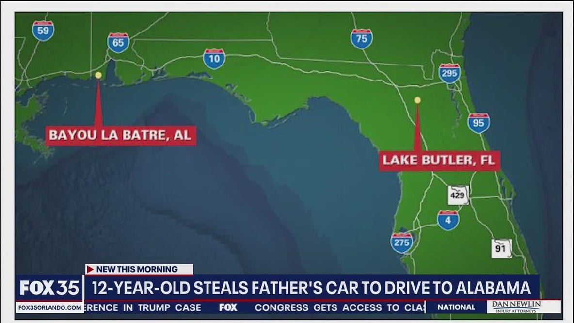 12-year-old takes dad's car and drives to Alabama to possibly meet boy she met online: officials