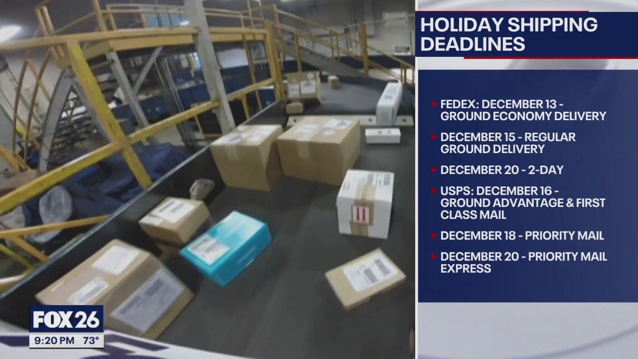 FedEx releases holiday shipping deadline dates