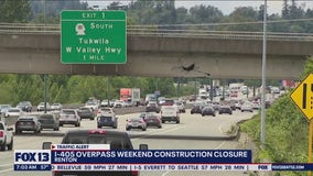 I-405 overpass weekend construction closure